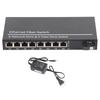 Gigabit Ethernet Switch 9 Ports 10 100 1000M Tx1310nm Full Half Duplex Fiber Media Converter for