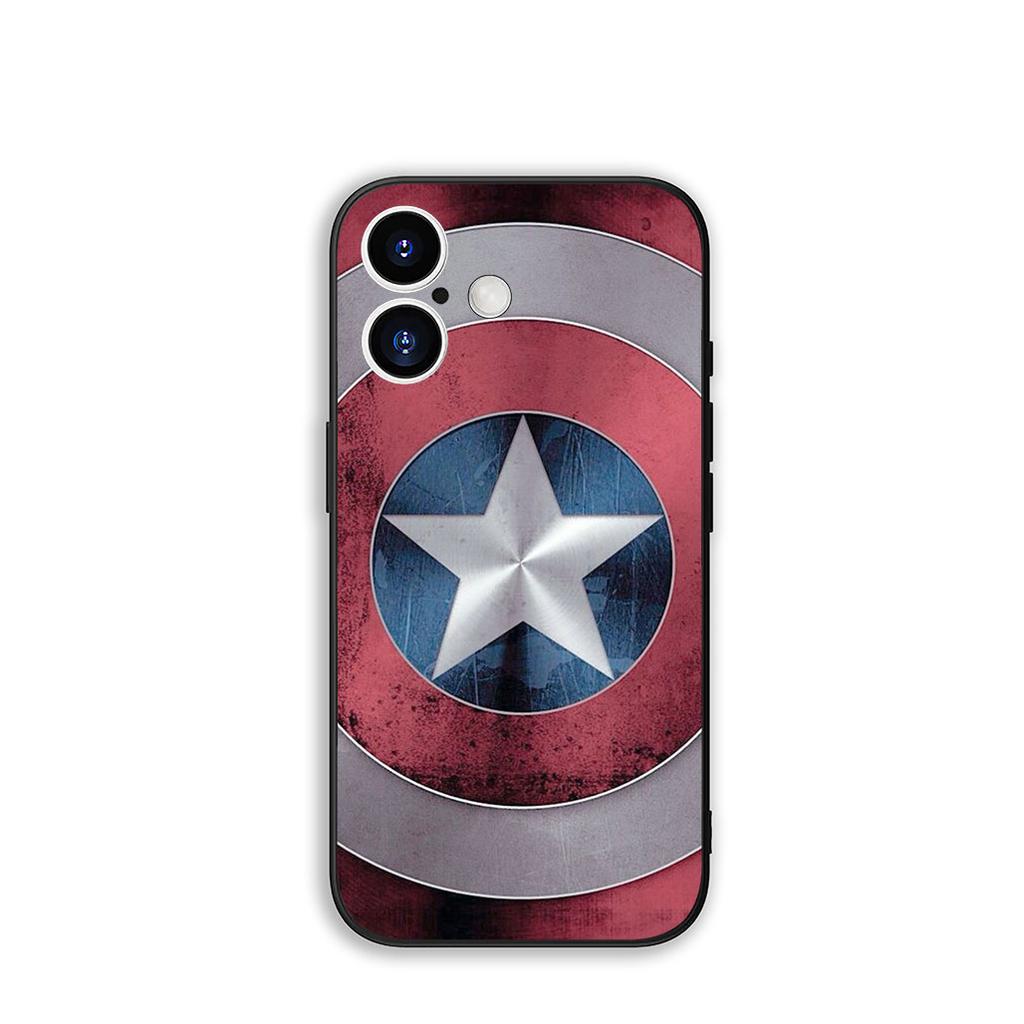 Для Apple iPhone 16 15 14 Plus 13 12 Mini 17 Pro Max + ProMax 16E Air 15+ Чехол для телефона Щит Капитана Америки Marvel