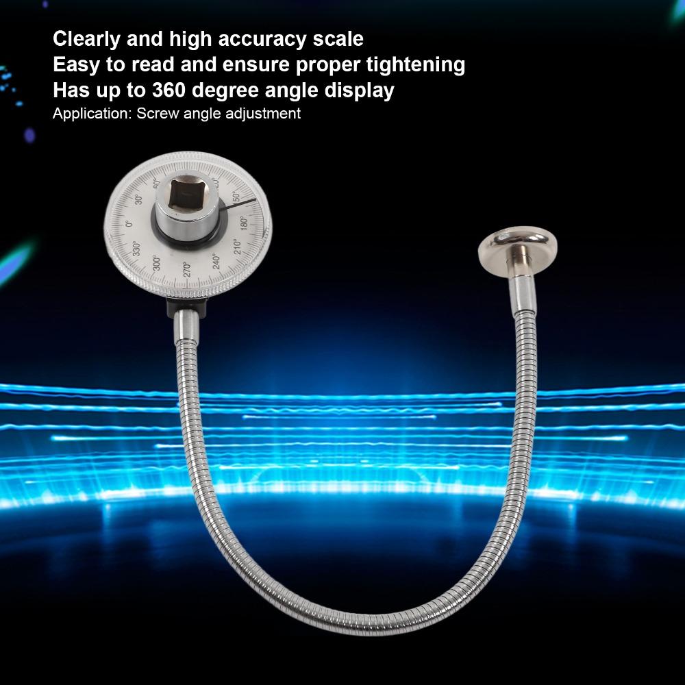 360 Degrees Wrench Angle Gauge 1/2 Inch Drive Angle Gauge Meter  Maintenance Technician
