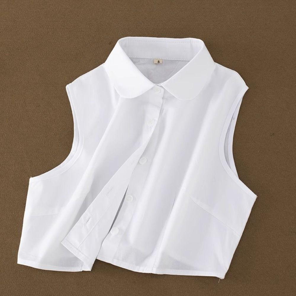Detachable False Collar Blended Lapel Collar New Fashion Half Shirt