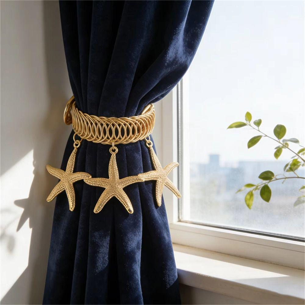 2Pcs Vintage Curtain Tie Backs Adjustable Curtain Clips Window Curtain Tie Belts Room Ornaments