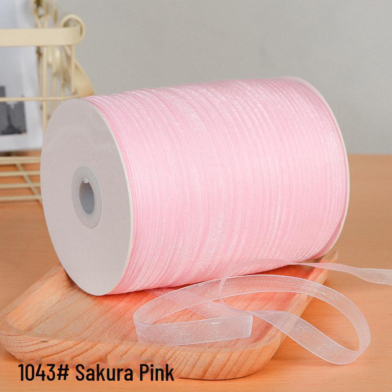 1 см прозрачная снежная пряжа лента для аксессуаров для волос и подарочных пакетов