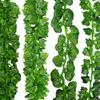 Grape 1PC Bar Decoration Foliage Leaves Home Ivy Leaves Wedding Artificial Plants Green Vine 2M Long Parthenocissus  Handmade