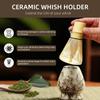 6PCS Ceramic Bamboo Japanese Matcha Tea Set Matcha Whisk Holder Matcha Making Kit  Tea Lovers