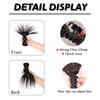 XINRAN Synthetic Short Messy Bun Claw Clip In Butterfly Hair Piece Extensions Updo Hair For Women Adjustable Styles Easy Hair Pieces