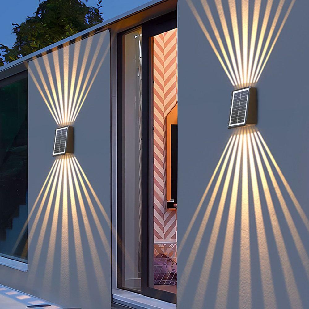IP65 Waterproof Solar Wall Lamp Automatic Lighting Atmosphere Decoration Spotlights  Porch