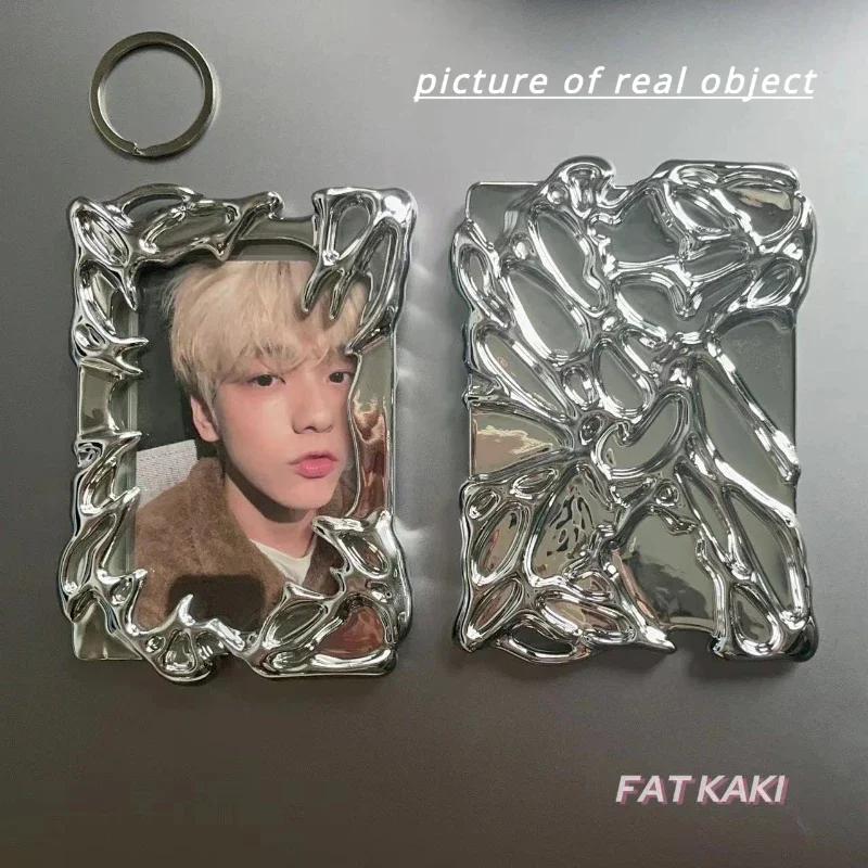 Оригинальный Дизайн Электролитическое Покрытие Пластиковая Рамка Kpop Фотоальбом Креативный Держатель Фотокарточек Идолов для Карточек 3 Дюйма Оптовая Продажа 2025