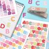 8Pcs Colorful Letter Stickers, Waterproof, Waterproof Self-Adhive Decorative for Journals, Tablets Water Bottles