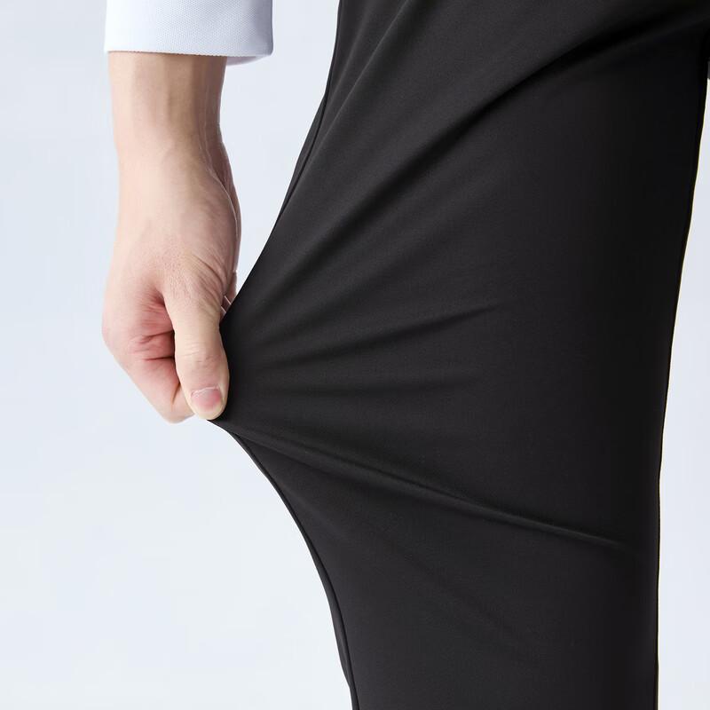 SEVEN Men's Mulberry Silk Blend Business Casual Trousers