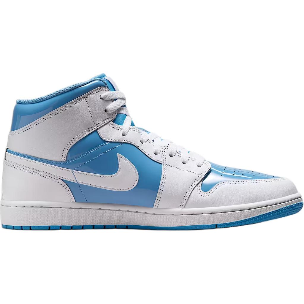 Jordan Air  1 Mid Se Basketball Training Shoes Kids Sneakers Blue White EZ2142-114_20250522105320