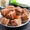 1 шт. Искусственные продукты питания, имитация тушеного свиного мяса, модель продукта, поддельная свиная грудинка, трехслойное мясо, донгпо, свинина, детские игрушки