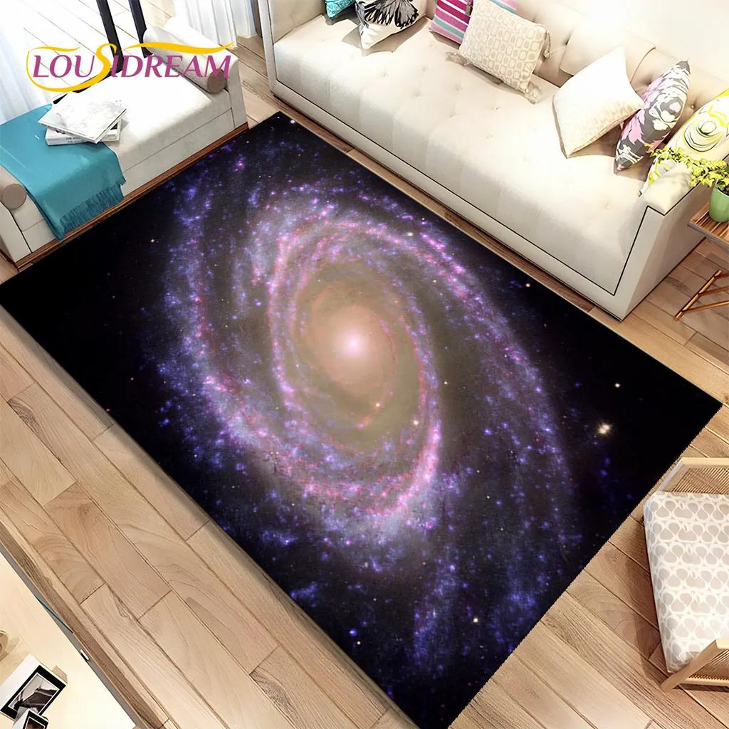 Коврик Galaxy Universe Space Stars, ковер для дома, гостиной, спальни, дивана, коврик для двери, детский нескользящий напольный коврик HD