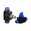 Pneumatic Hose Quick Connector with SA4/6/8 Valve and HVFF4/8 Flow Regulator