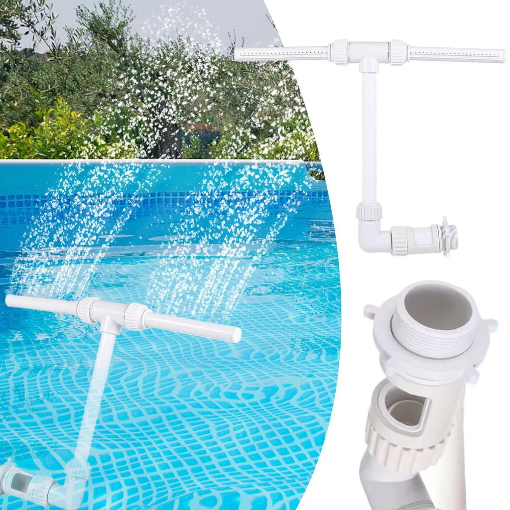 Swimming Pool Waterfall Fountain Kit Feature Water Spay Pools Spa Decorations Pool Cooler Easy Install Swimming Pool Accessories