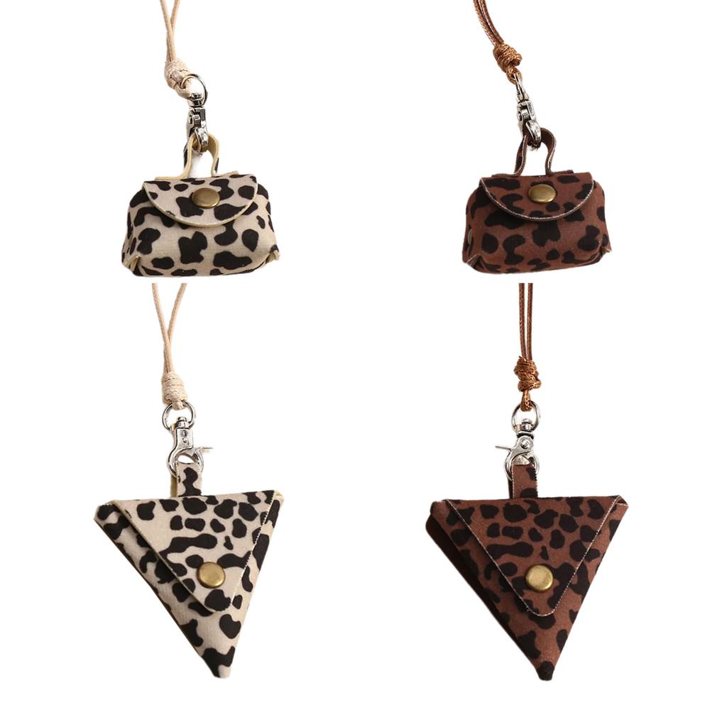 Ретро-стиль подвесная сумка на шею ожерелье с кожаными материалами для наушников и монет портативное и прочное