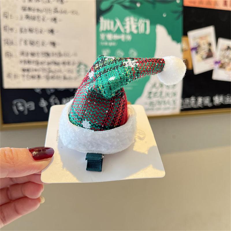 Мультяшный рождественский головной убор милый оленьи уши рога шпильки заколки Санта-Клаус снеговик повязка на голову веревка для волос детский головной убор