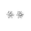 Jewelry PT900 Diamond Earrings G Color SI2 Class Good Cut GGSJ Sorting of Included for Both Ears Platinum 6 Claws [Diamond World] Women's 0.50ct