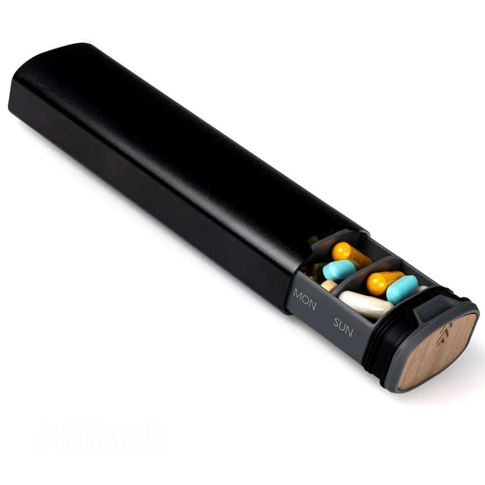Большой емкости 7-дневный еженедельный органайзер для таблеток, алюминиевый отсек для таблеток, дорожная коробка для таблеток