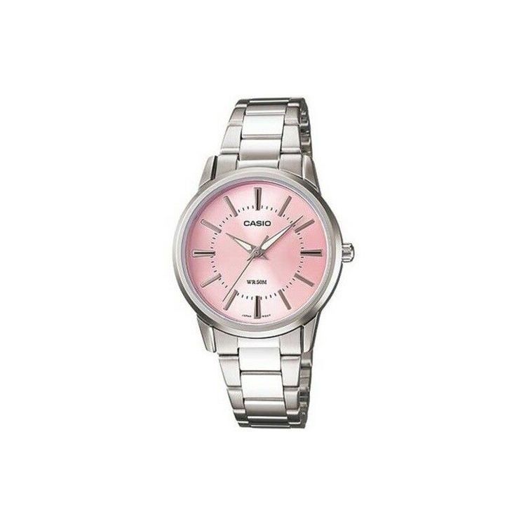 Casio Standard Series Dress Series Waterproof Business Quartz Movement Stainless Steel Strap Womens Watch Pink Dial Women watches LTP-1303D-4A
