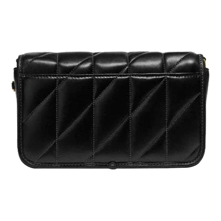 Coach Hayden 20 Solid Color Quilted Turnlock Napa Soft Leather Shoulder Crossbody Bag Small Women bags Black C8571-B4BK