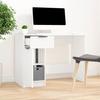 VidaXL White Desk 100x50x75 Cm Engineered Wood 811493