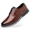 Retro Men Business Shoes Brand Leather Shoes Fashion Casual Shoes for Men Office Brown Breathable Loafers Comfortable Men'shoes