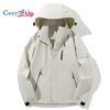 Cozy Up Mens Jacket Waterproof Hooded Coats Soft Shell Jackets for Men