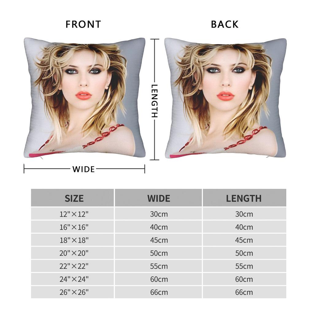 Scarletts Johanssons Pillow Case American Actor Design Pillow Cover Morden Pillowcases For Couch Sofa Bedroom
