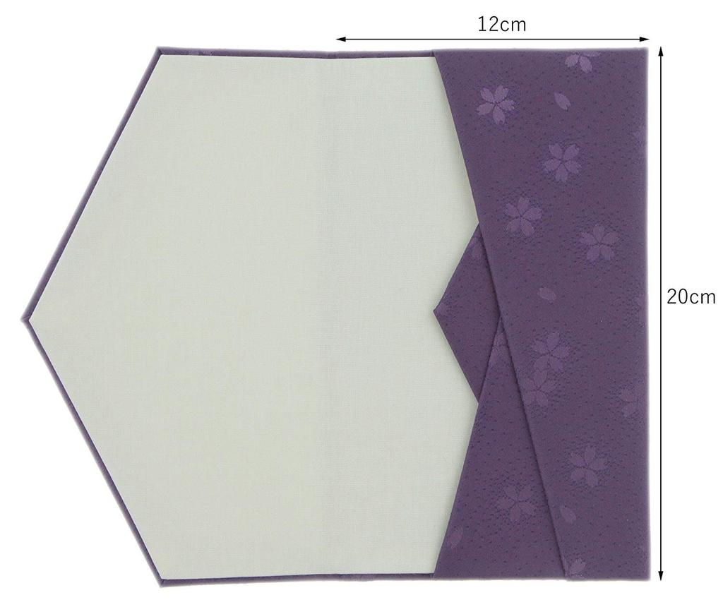 Daiko Sangyo Эстер Сакура Шелк Фукуса (Ткань Упаковочная ткань) с Золотым Конвертом, Набор для Поздравлений/Соболезнований, Сделано в Японии, Розово-Фиолетовый