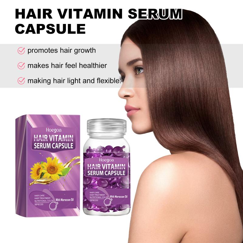 Smooth Hair Vitamin Capsule for Frizzy Split Hair Moroccan  Deep Nourishment Shiny Soft Finish Daily