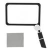Folding Handheld Magnifying Glass 48 Light Chips 5X Magnification LED Reading Writing Magnifier