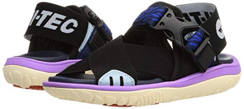 Hi-Tec Kawazu Flex II Outdoor Sandals, Navy/Purple, Size 29.0 cm, 2E