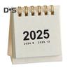 2025 Mini Desk Calendar Standing Flip Desktop Calendar Daily Scheduler for Planning Organizing Home School Office Table Decoration