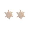 Korean Crystal Flower Earrings: Niche Design, Light Luxury, Versatile Style with S925 Silver Needle for Women.