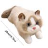 Voiced Realistic Cat Doll Soft Simulated Kitten Model Cute Simulation Cat Plush Toys  Kids