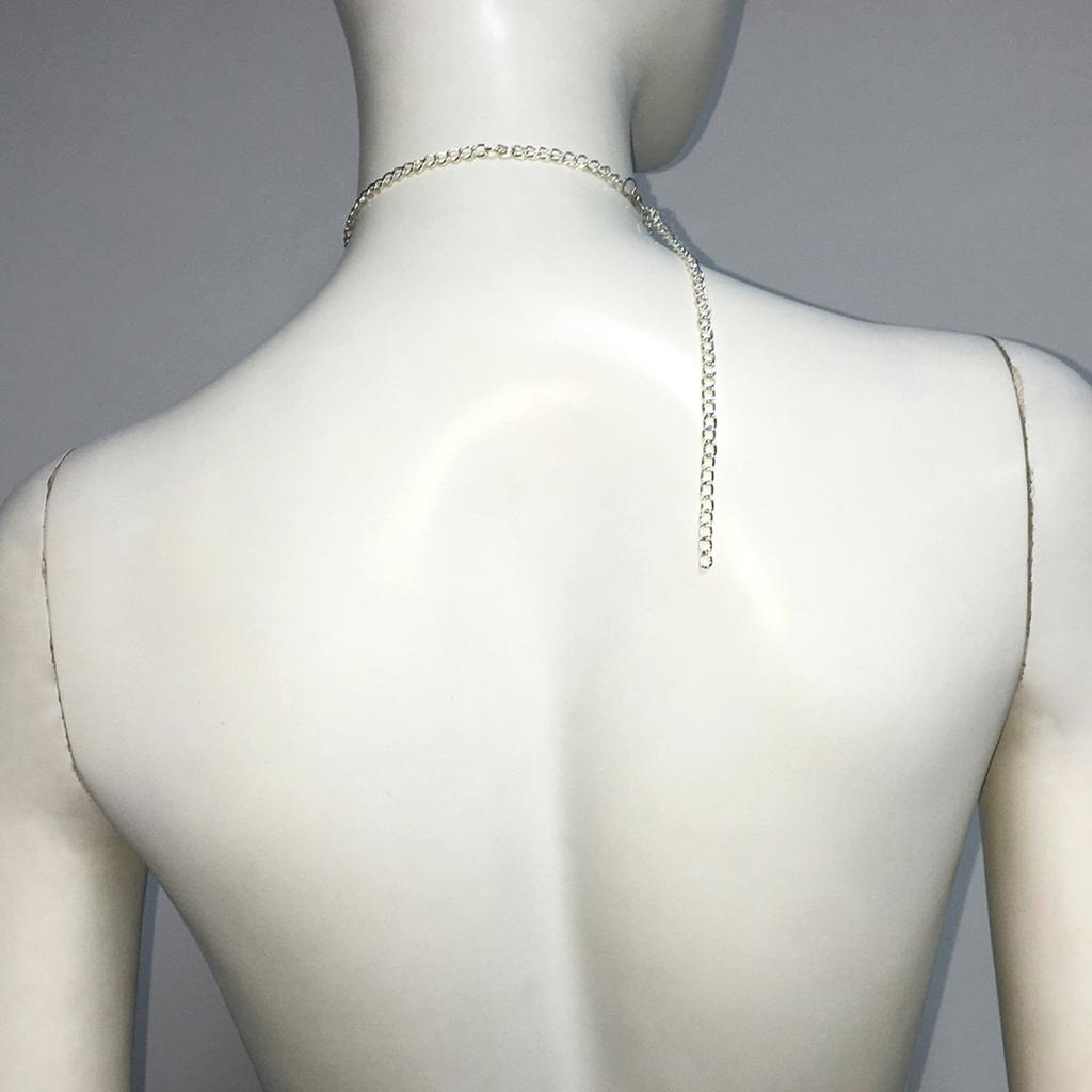 Женская Модная Элегантная Сетка с Блестками и Стразами, Галстук-бабочка, Сверкающая Хрустальная Длинная Цепочка-ожерелье, Ювелирное украшение для вечеринки