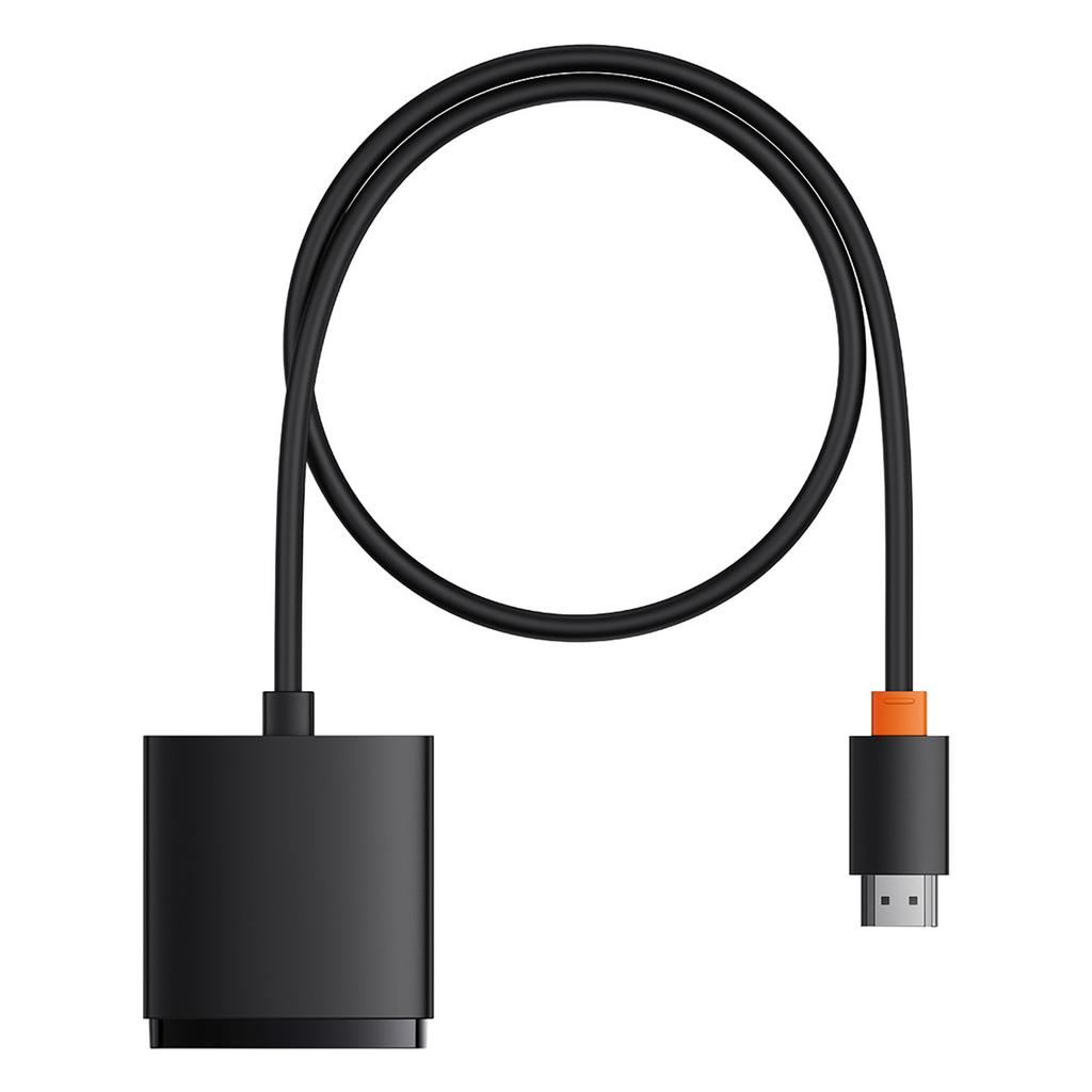 Baseus AirJoy 4K HDMI Bi-Directional Adapter with 1m Cable, Supports 60Hz - Black
