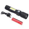 LED Flashlight Rechargeable Torch LED Pocket Flashlight with COB Light Super Bright Magnetic Base