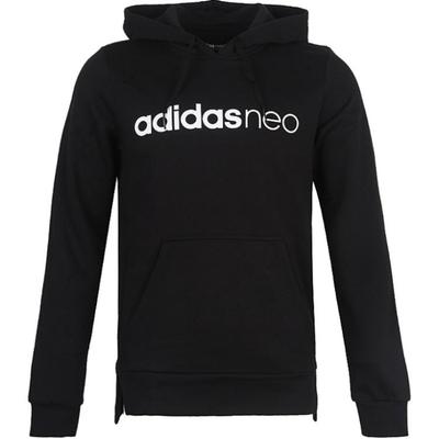 adidas Neo Lifestyle Повседневная Серия M Ce Флисовая Толстовка Модная Удобная Мягкая Толстовка Мужские Толстовки Черный CV9137
