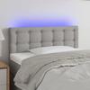 VidaXL LED Headboard Bedroom Furniture Single Bed Accessory Headboard Interior Light Grey 3122028