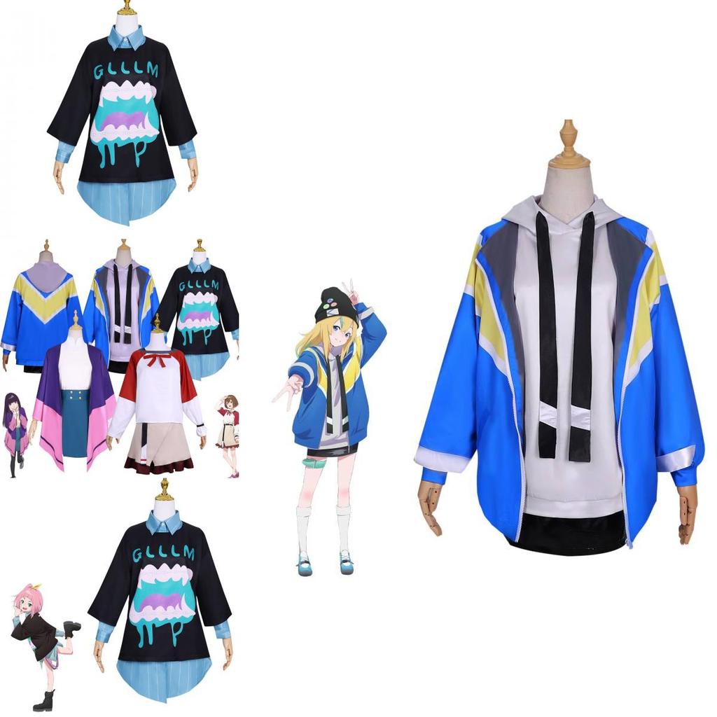 Japanese Anime Theme Cosplay Outfit With Hanae Natsuki And Kaede Higashiyama Characters Comfortable Casual Style Polyester Material Xs-xxxl