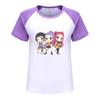5015 Детская футболка с короткими рукавами реглан с принтом Руми Зои Мира