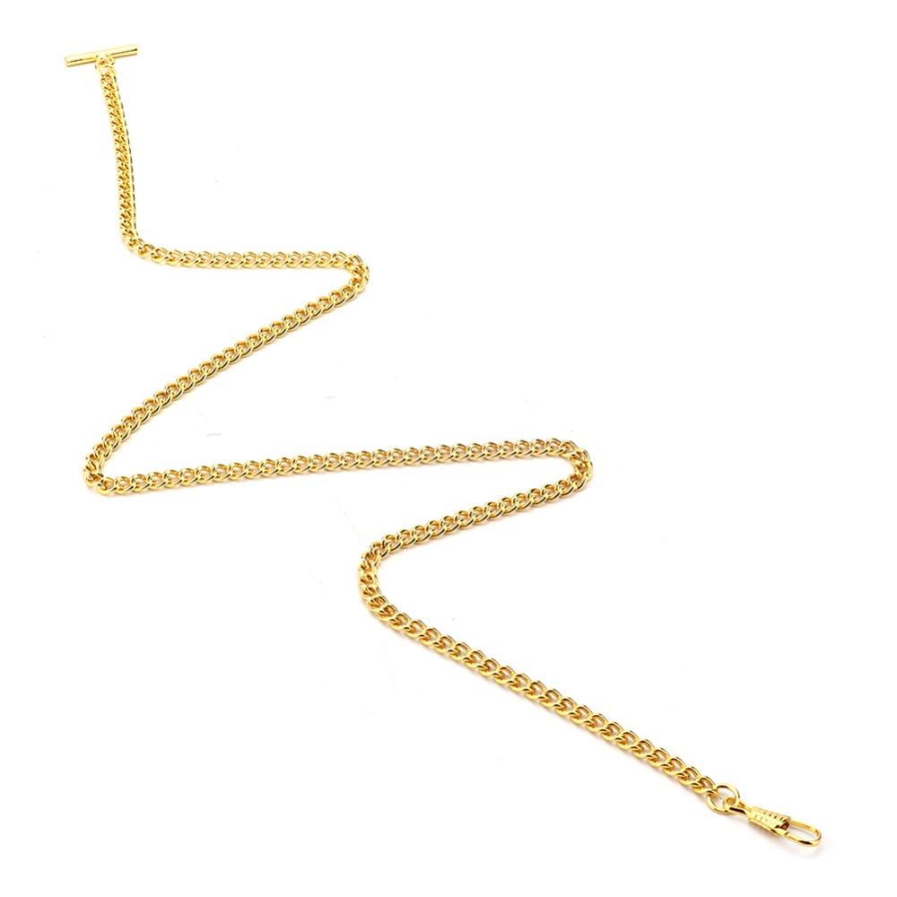 65cm Length Pocket Watch Chain Silver Plated T-Bar Chain Vintage Watch Chain Vest Suit