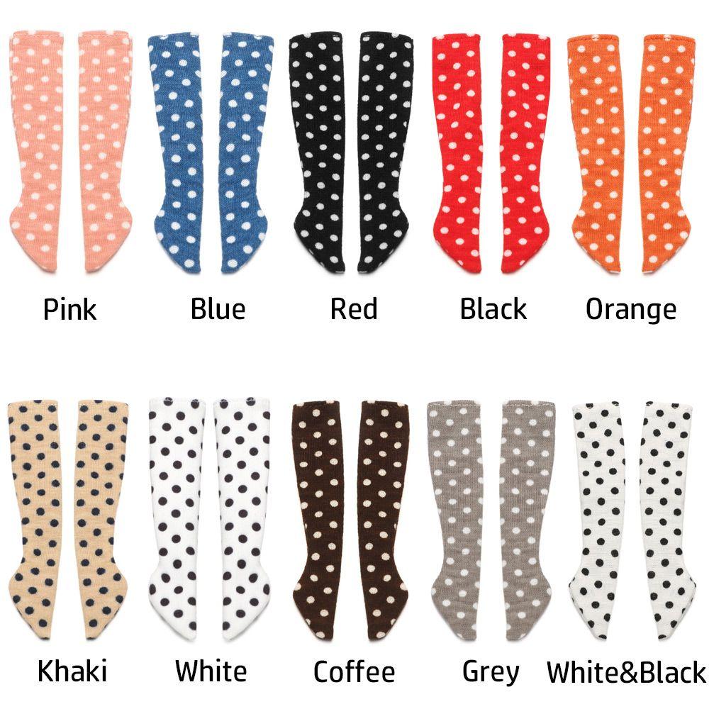 Украшения Игрушки 1/6 Кукольные Чулки Кукольные Носки в Горошек Рождественский Подарок Кукольная Одежда Аксессуары