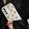 Чехол для Samsung Galaxy A16 A71 A72 A15 A23 A56 A34 A12 A13 A35 A36 A26 A32 A53 A54 A51 A73 Чехол для телефона Мультяшный Цветок Любовь