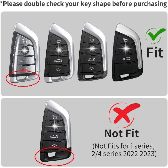 T-Carbon Key Fob Cover Compatible With BMW Key Fob Protecetor Compatible With BMW 2 3 4 5 6 6GT 7 8 Series,X1 X2 X3 X4 X5 X6 X7 M3 M4 M5 M8 X3M X4M