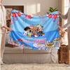 Toca Boca Personalized Flannel Blanket, Custom Printed Text Name, Warm Soft Blanket For Couch Bed