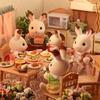 Кукла Sylvanian Families [Chocolat Rabbit Family] FS-46 ST Mark Сертификация Возраст 3+ Игрушка Кукольный домик Sylvanian Families EPOCH