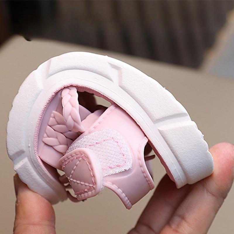 Детские сандалии, летние нескользящие сандалии на мягкой подошве, милые сандалии принцессы с цветами, детские сандалии