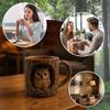 3D Кофейная кружка 11 унций Дупло дерева Животное Чайная кружка Многоразовые чашки для утренней рутины Работы Моментов релакса Дома Вечеринки по случаю дня рождения